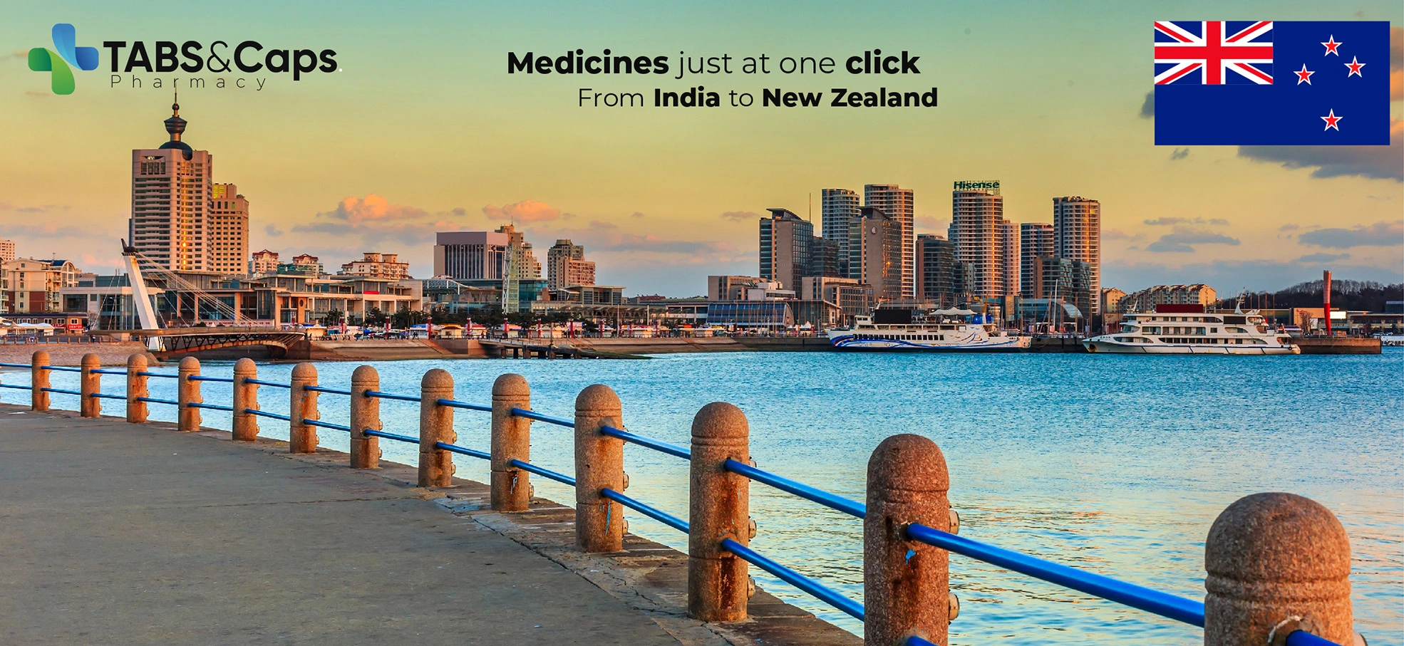 Tabsncaps medicine delivery to New Zealand