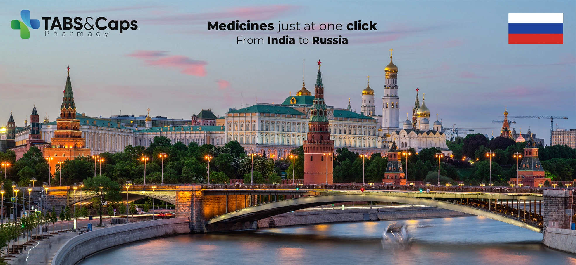 Tabsncaps medicine delivery to Russia